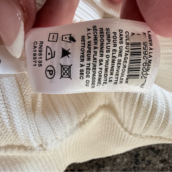 Lafayette 148 New York Ribbed Knit Dolman Sleeve Sweater Top Small - Picture 8 of 8